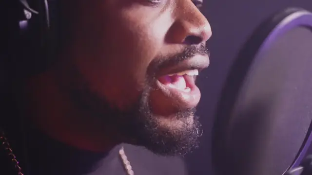 Sample frame from a music recording studio video dataset